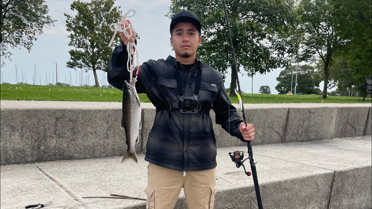 Chicago salmon fishing 2023 (catch and cook)
