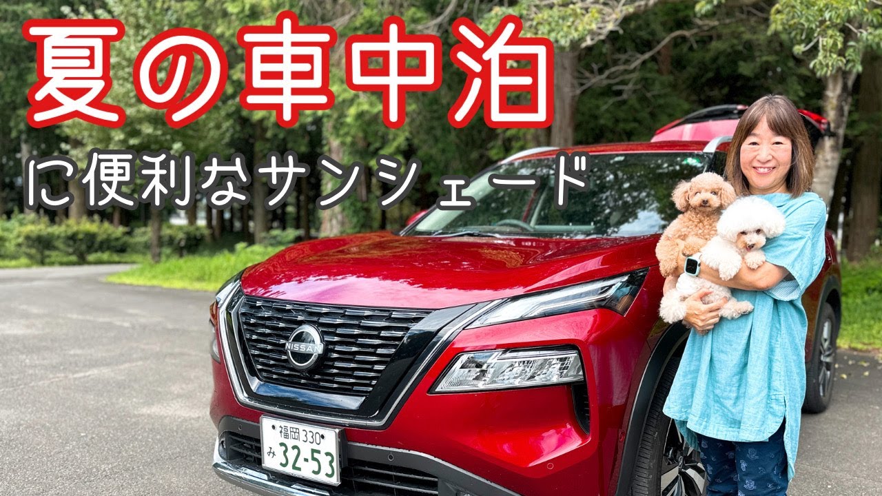 【エクストレイル夏の車中泊】CARTIST – カーティストエクストレイル用サンシェード