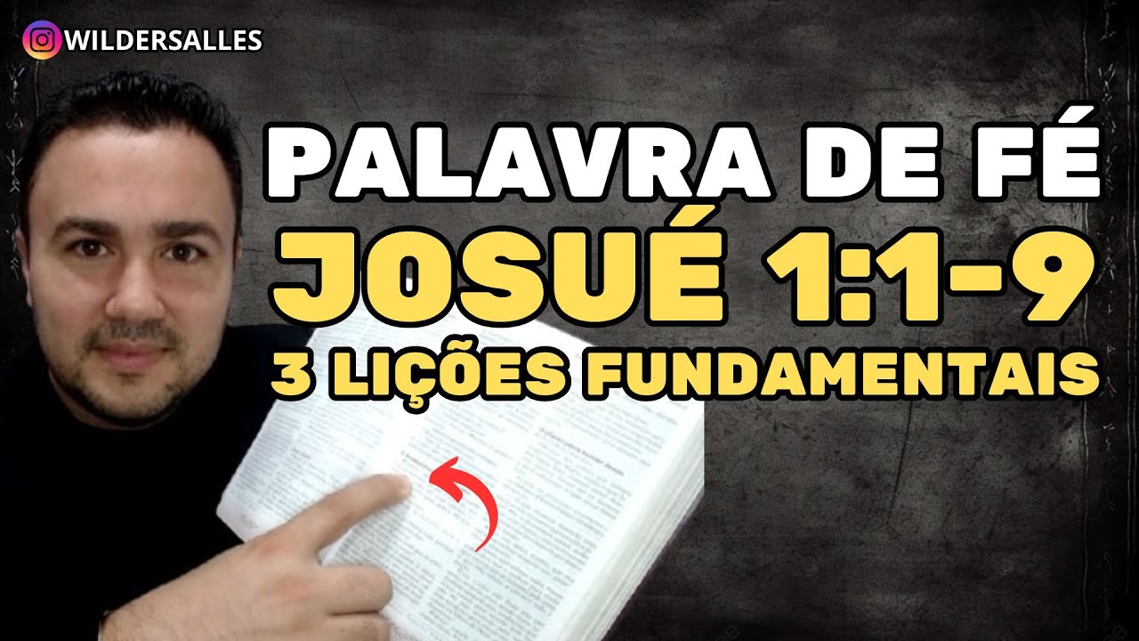 PALAVRA DE FÉ COM ESBOÇO (JOSUÉ 1:1-9)