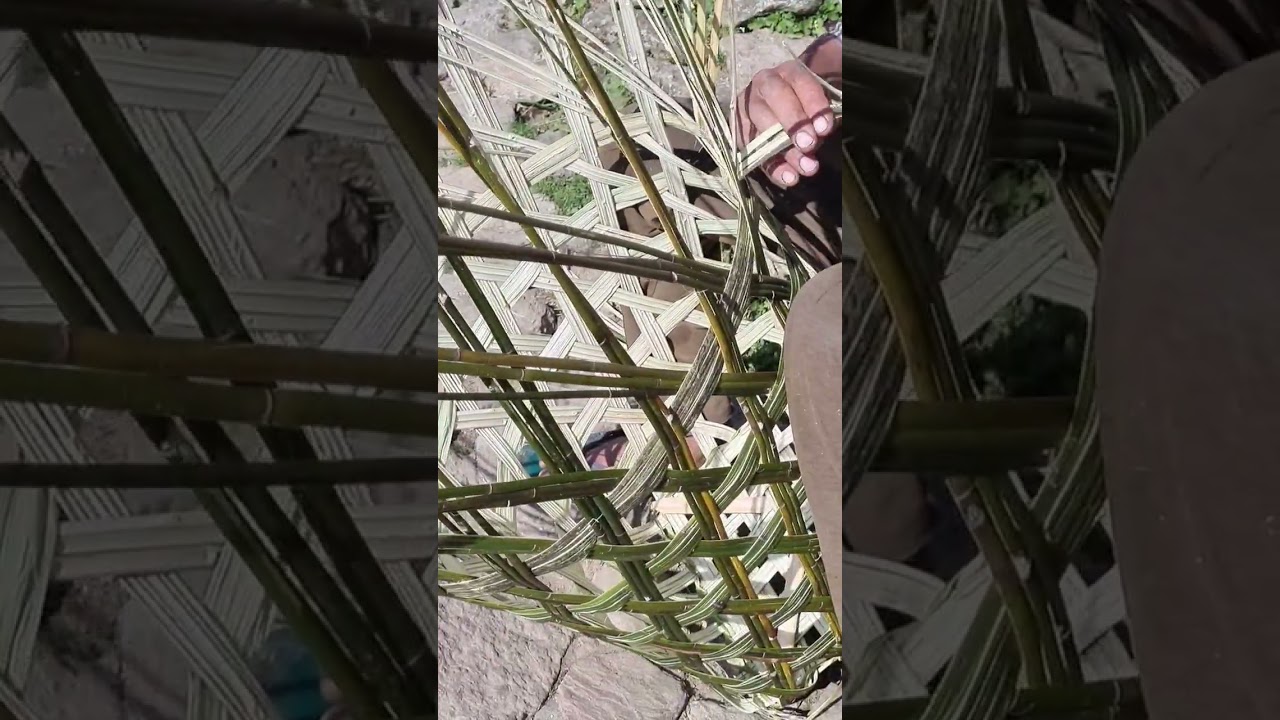 Its craft time . with #bamboo #ringal #skills #craft #basket
