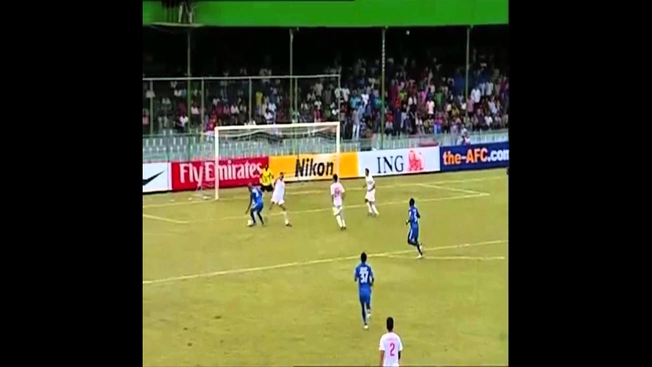 Ali Ashfaq goal against AFC CUP 2013 Champions Kuwait SC