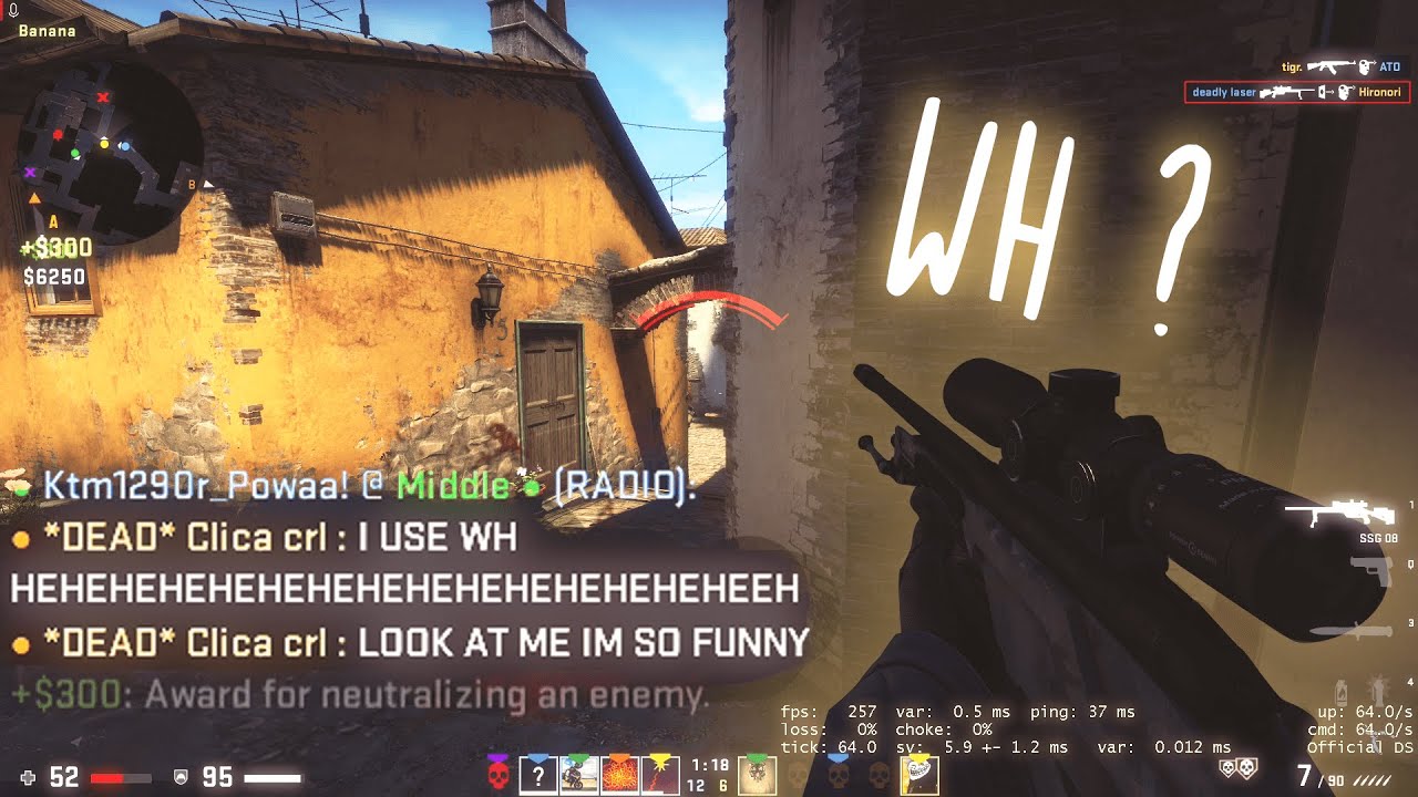 CSGO BHOP kills: Back from a break (10+ hops in a row) | 2020 64-tick bhop edit, chains
