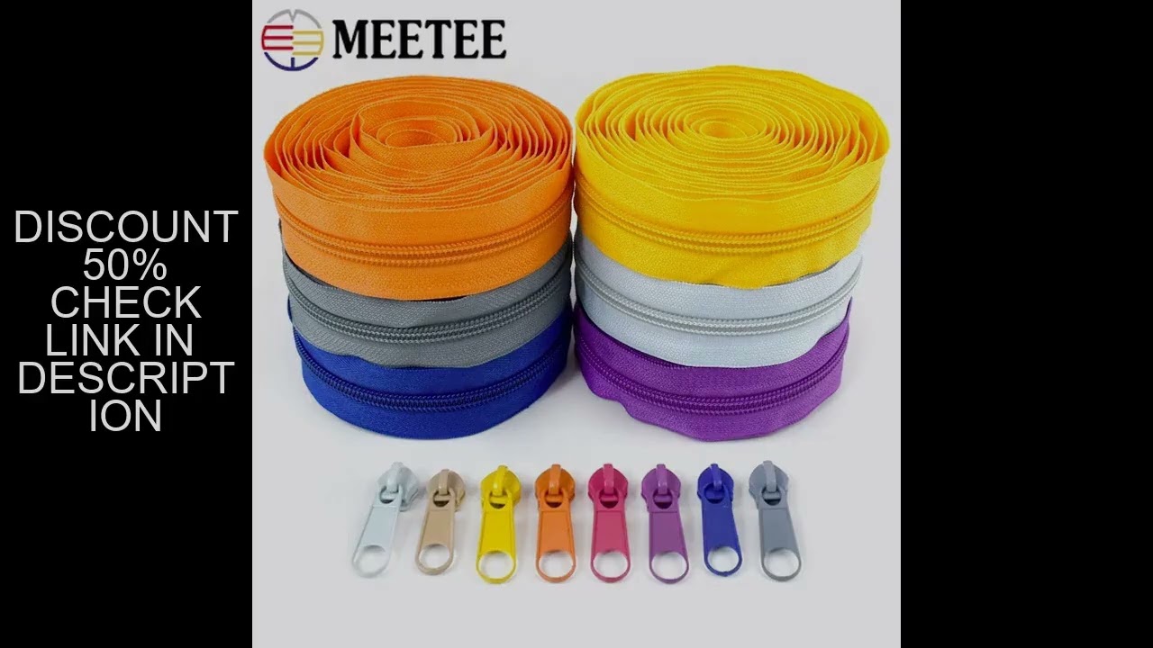 1-10M 3# 5# Nylon Coil Zippers+Zipper Slider For Garment Colorful Decoration Zips Bag Shoes Sewing Z