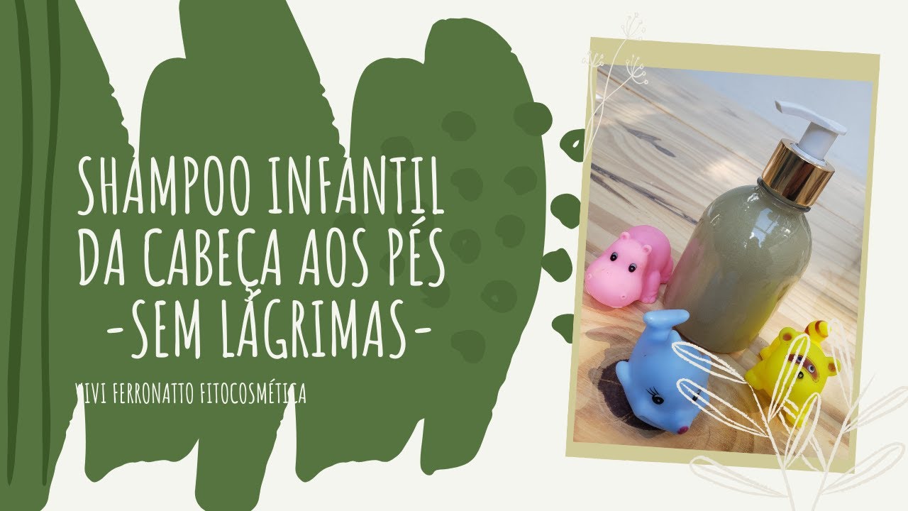 Shampoo Infantil da Cabeça aos Pés e Sem Lágrimas - Natural e Vegano