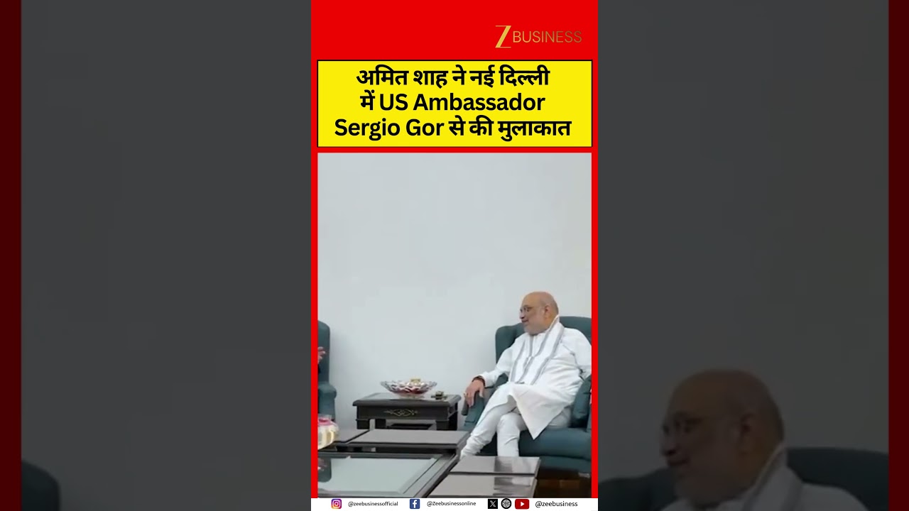 Amit Shah Meets US Ambassador Sergio Gor in New Delhi