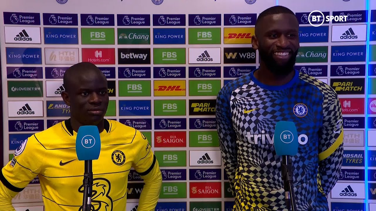 WARNING: Wholesome Kanté & Rüdiger content 🥰 Chelsea stars jubilant after 3-0 win at Leicester City