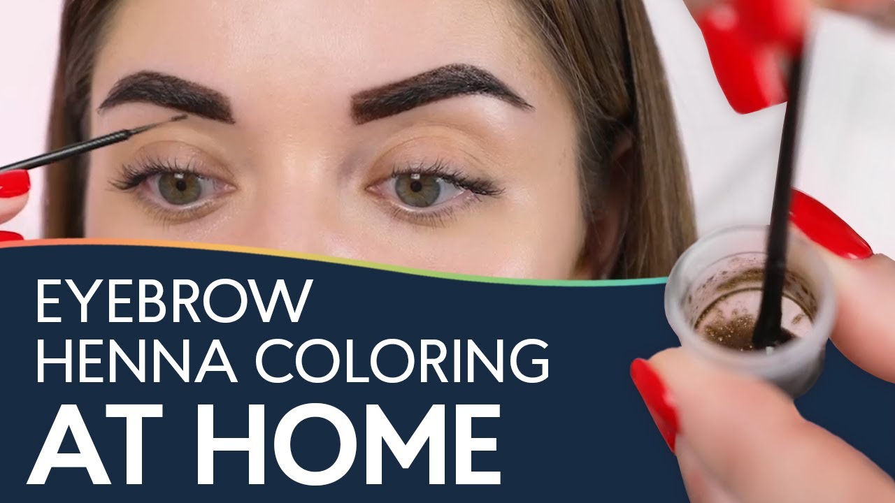 HOME EYEBROW HENNA COLORING WITH HENNA EXPERT