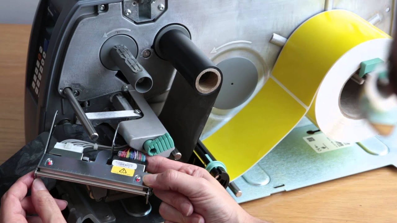 Replacing the Printhead on an Intermnec PM4i Label Printer