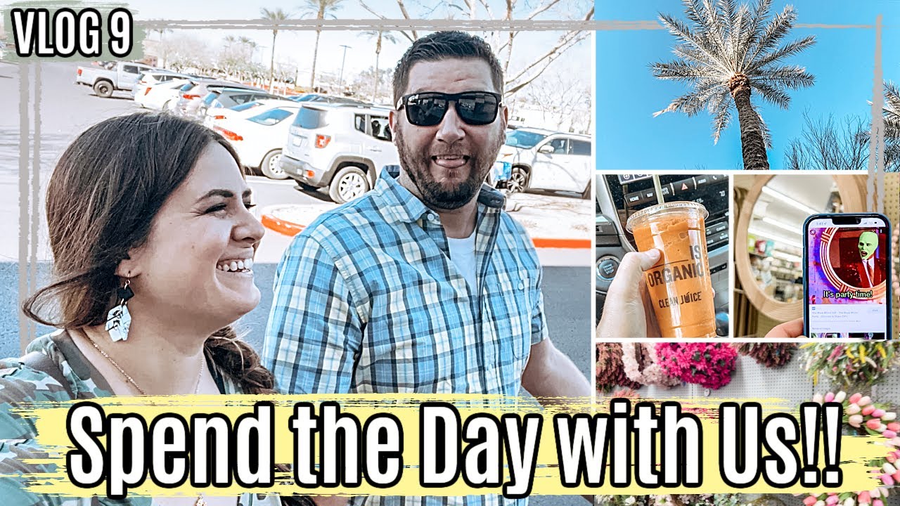 VLOG 9 | Spend The Day With Us 🥰 Shop With Me at Hobby Lobby, TJMaxx + At Home for Spring Decor 🌸