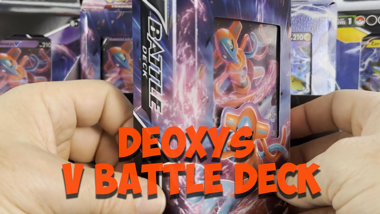 Opening a Pokemon V Battle Deck - Deoxys V w/code giveaways!