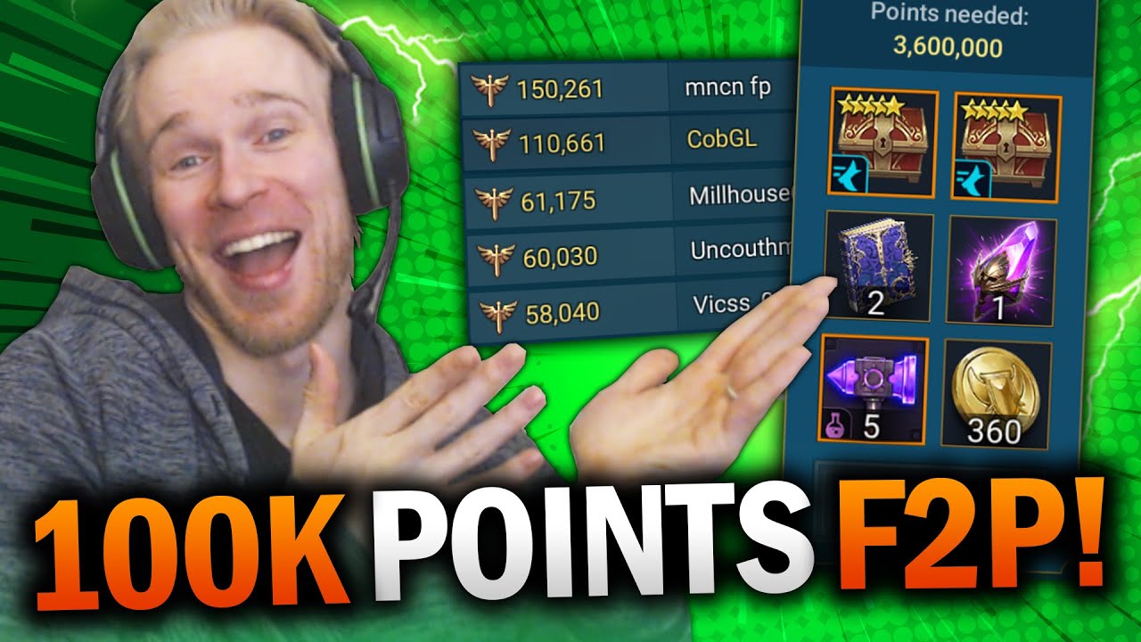 КАК БЫСТРО ПОЛУЧИТЬ МАКСИМУМ ОЧКОВ В CVC БЕЗ ВЛОЖЕНИЙ! (Легкие 100к) &mdash; Raid Shadow Legends