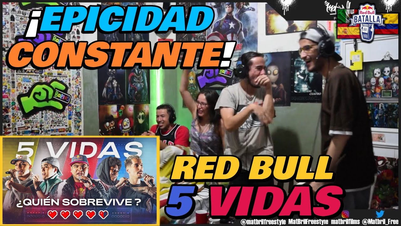 🔴COLOMBIANOS REACCIONAN a RED BULL 5 VIDAS - ¡EPICIDAD CONSTANTE! [ACZINO, GAZIR, SKONE, MARITHEA..]