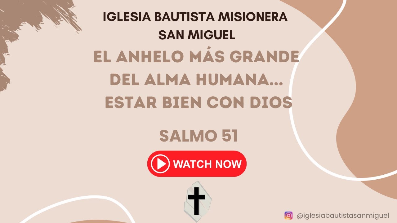 El anhelo más grande del alma humana... Estar bien con Dios. Pastor Adrián Andrada. IBM San Miguel