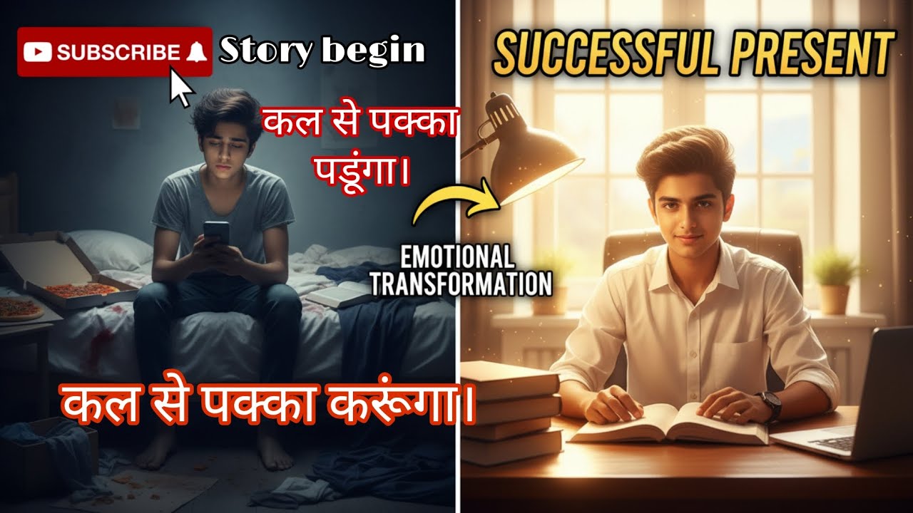 कल से पक्का पढ़ाई शुरू करूँगा।Motivational Story in MotivationalStory#KalSeNahiAajSe#HindiMotivatio