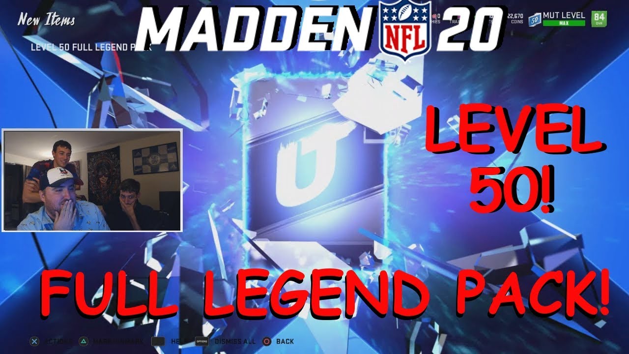 WHO DID WE GET?! Madden 20 FULL LEGEND PACK - Level 50 Guaranteed Pack