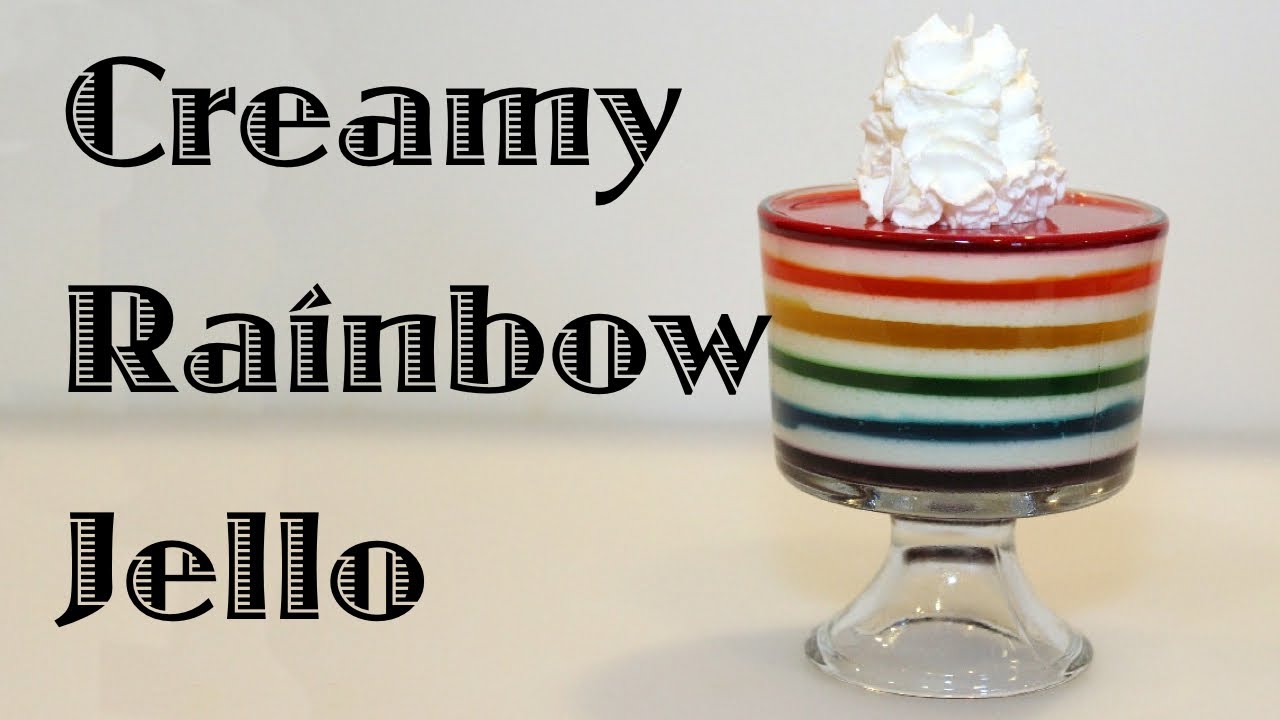Creamy Rainbow Jello