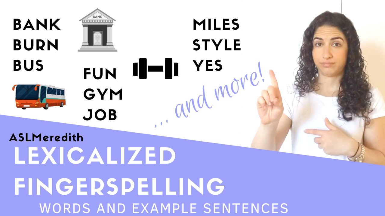 Lexical Fingerspelling in American Sign Language (Beginner Tutorial)