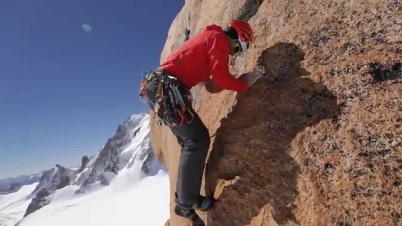 Ueli Steck &agrave; l'Aiguille du midi