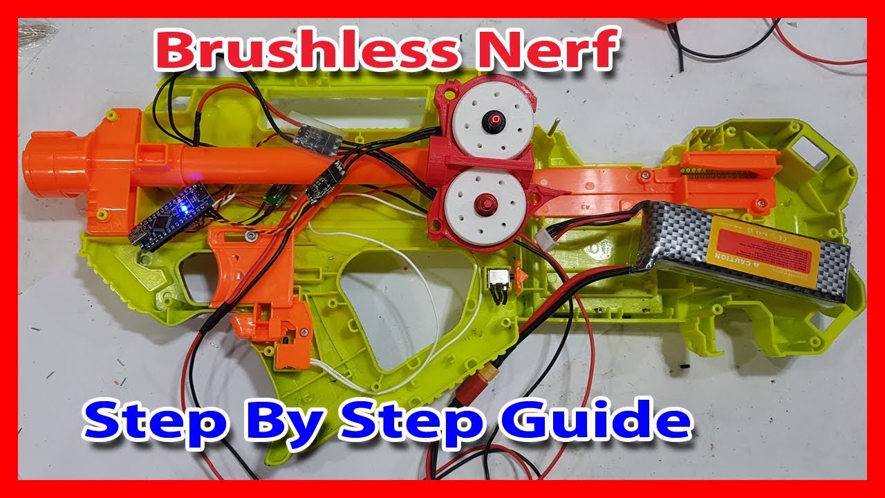 ⚡️ Brushless Nerf Motor ESC Step By Step Guide. Stryfe, RavenFire, Regulator Mod