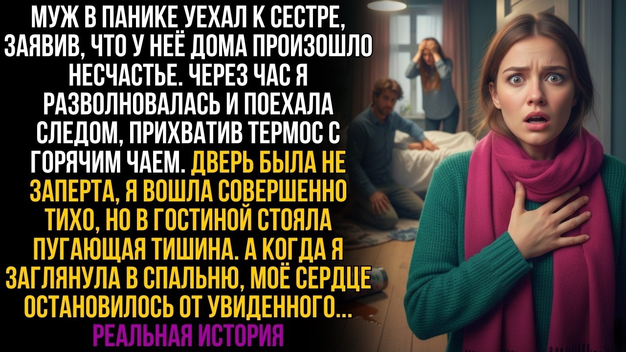 Муж в панике уехал к сестре, но я зашла в её спальню с чаем, МОЁ СЕРДЦЕ ОСТАНОВИЛОСЬ от увиденного…