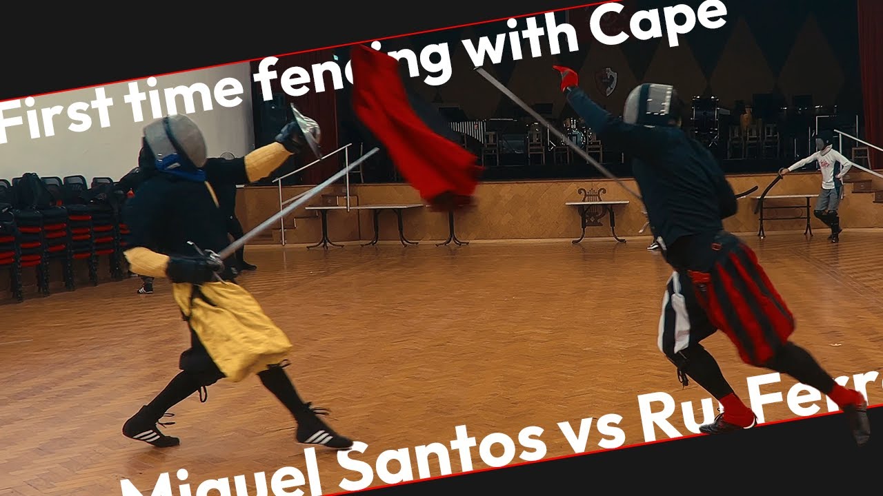 Rapier vs Sidesword - First time fencing with cloak