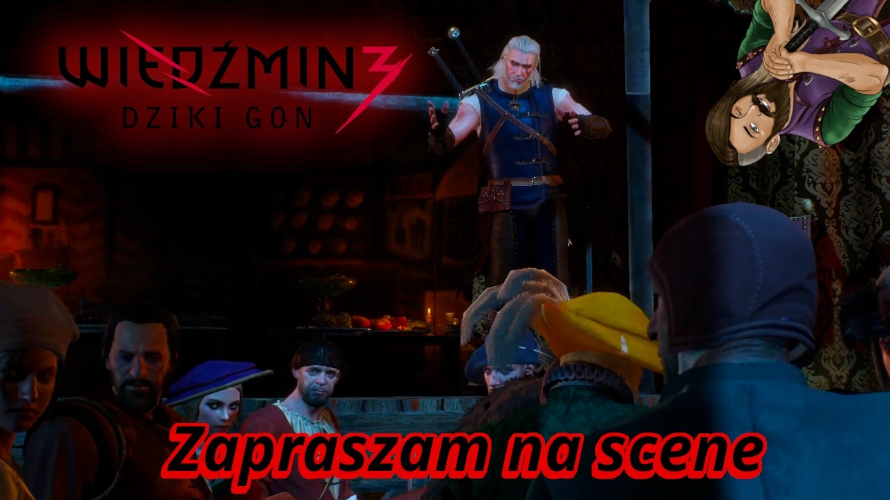 Geralt jako aktor daje radę⚔️Wiedźmin 3 Dziki Gon⚔️ Zapis Live część 59
