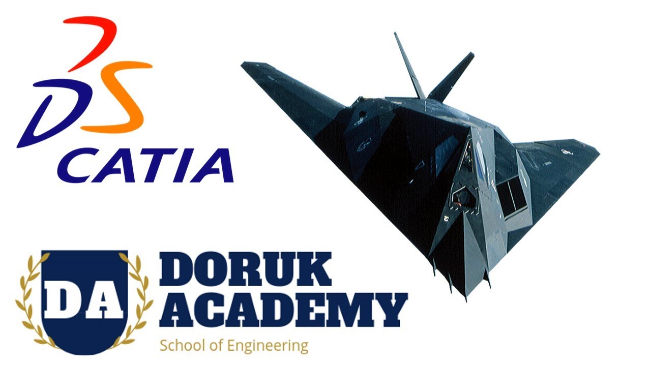 Catia Lockheed F 117A Nighthawk Hayalet U&ccedil;ak Tasarımı #catiaeğitim #catiaturk #drkacademy