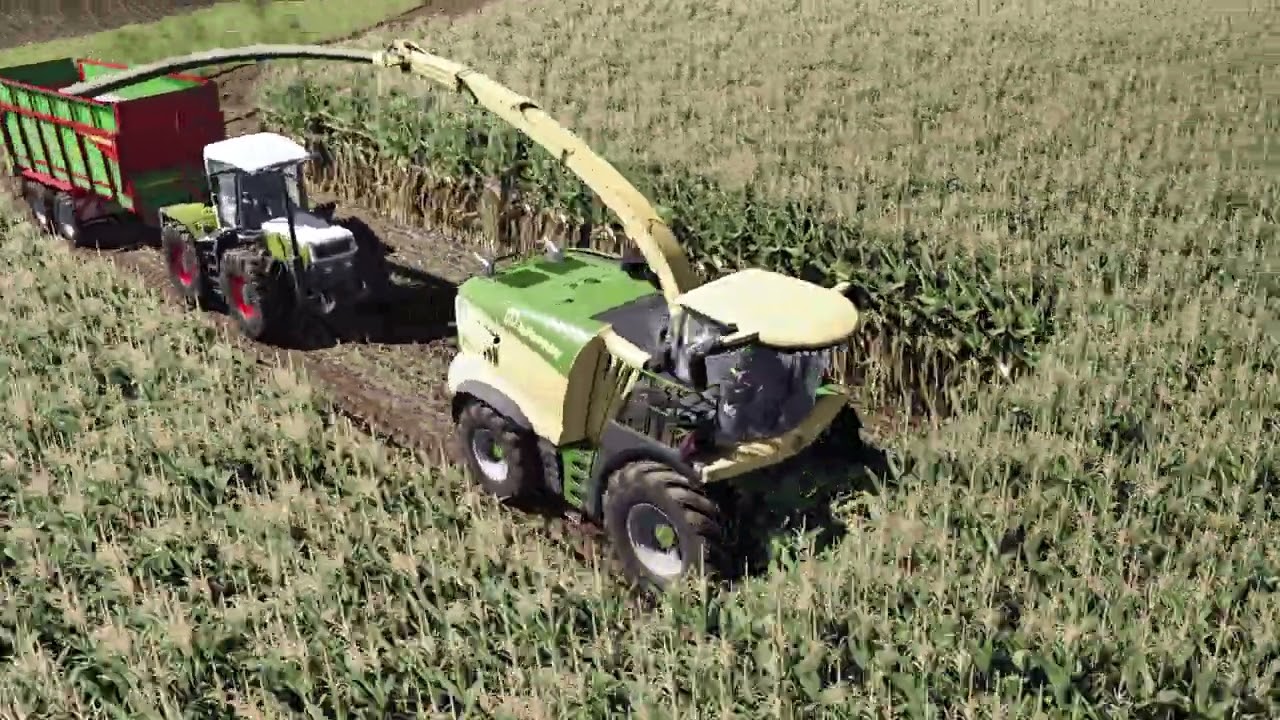 Krone Big X Silage harvest | ReShade Gameplay