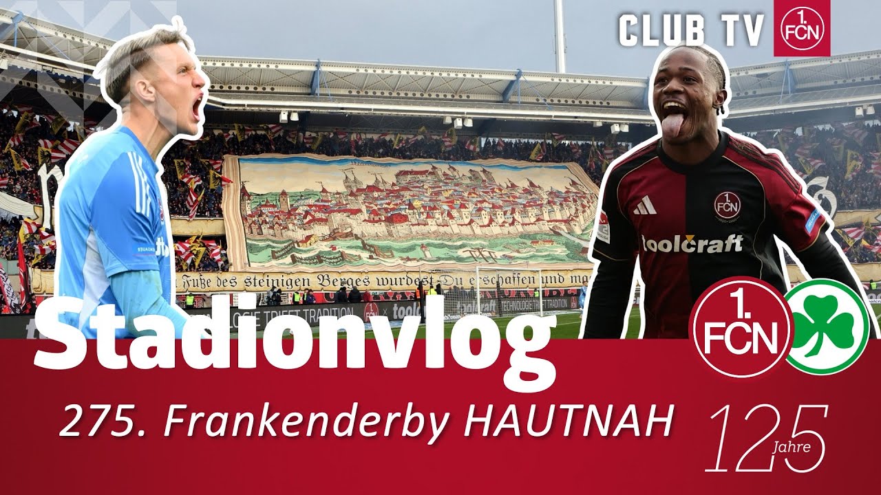VIER Tore in 13 MINUTEN🤯😍 Frankenderby hautnah😮‍💨 | Nürnberg - Fürth STADIONVLOG | 1. FC Nürnberg