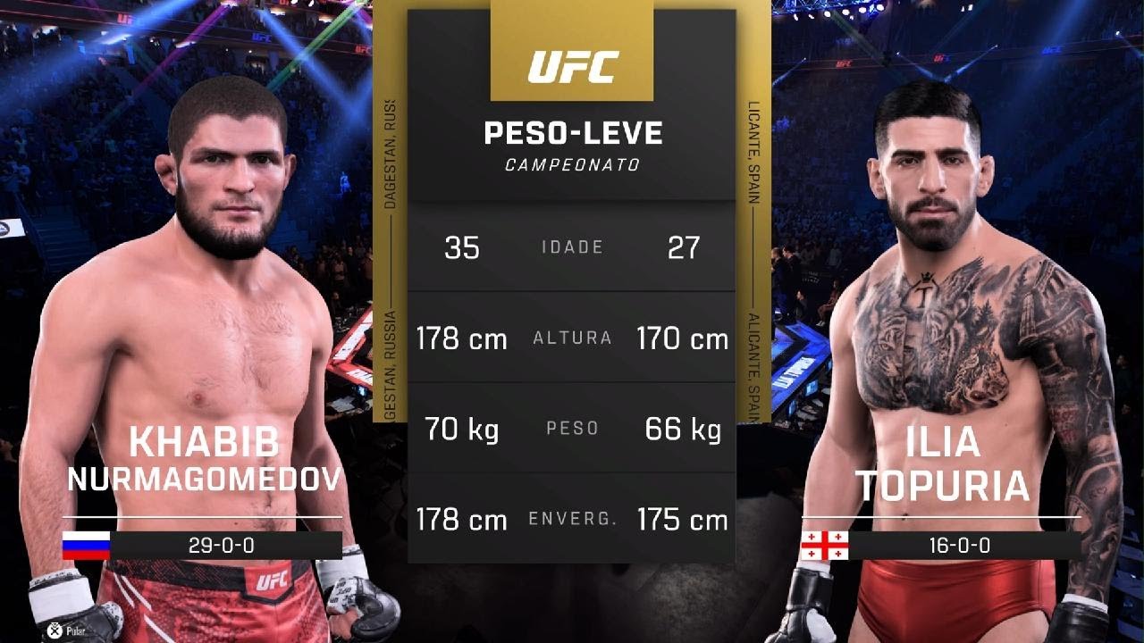 Khabib Nurmagomedov vs Ilia Topuria - Full Fight - UFC 5