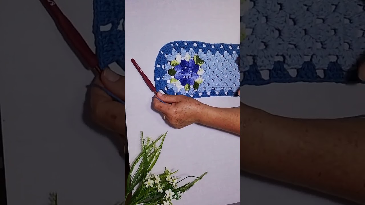 Tapete econômico flor Íris 2 parte passo a passo 🌸🌸