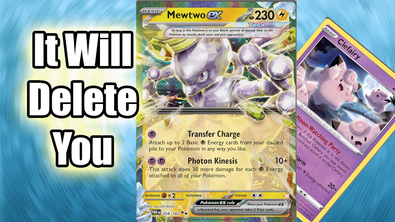 Tera Mewtwo Ex Decks Will DELETE Your Pokemon (Paradox Rift, PTCGL)