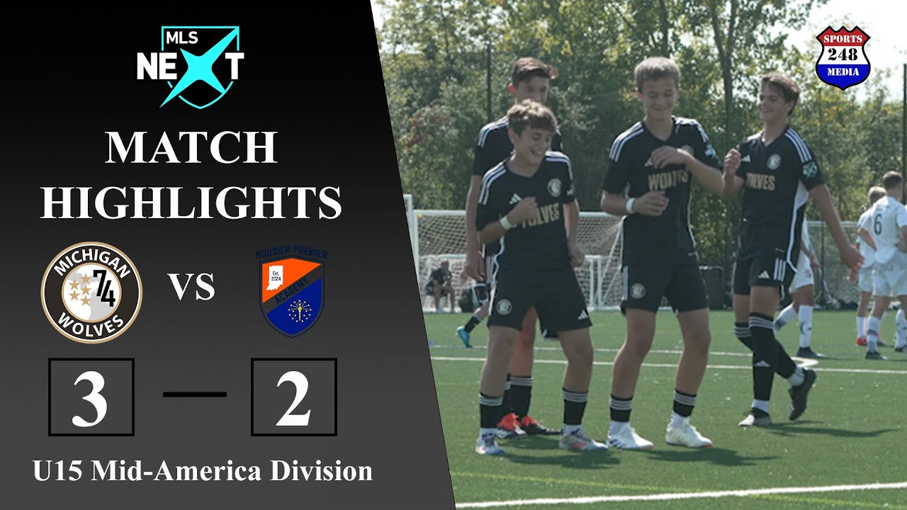 MLS NEXT (U15/2010 Boys) MATCH HIGHLIGHTS: Michigan Wolves (MI) vs Hoosier Premier (IN)