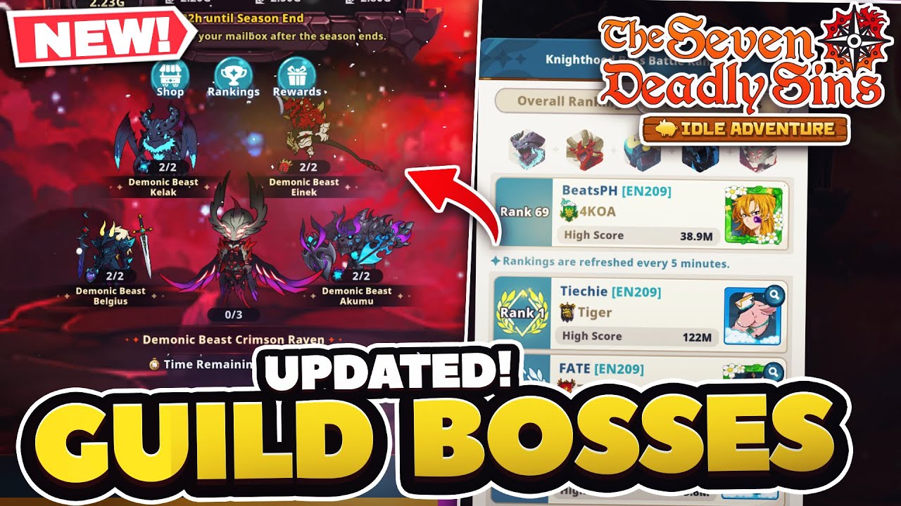 UPDATED! BEST TEAM/HEROES FOR EVERY KNIGHTHOOD BEAST | 7DS: Idle Adventure!