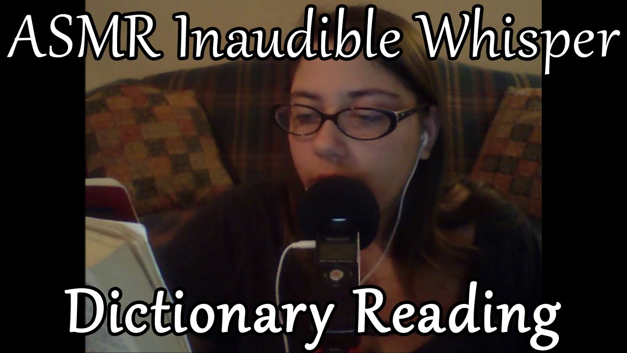ASMR Inaudible Whispered Reading of Dictionary with Page Turning