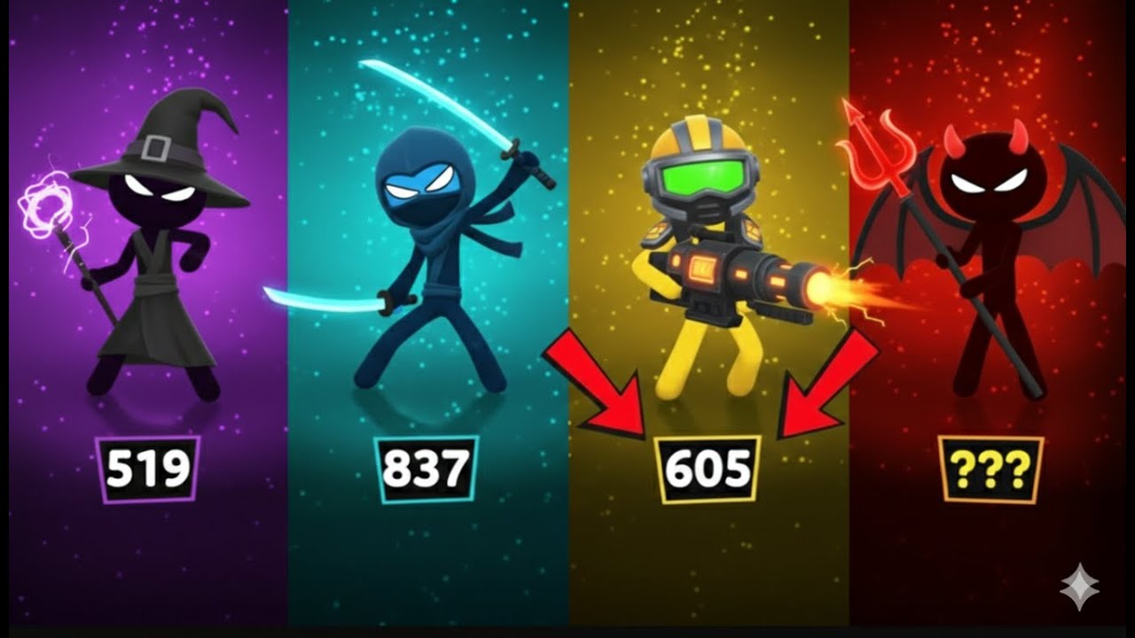 Stickman Party - Tournament Mode 123 4 Players Random - New Update MiniGames Gameplay