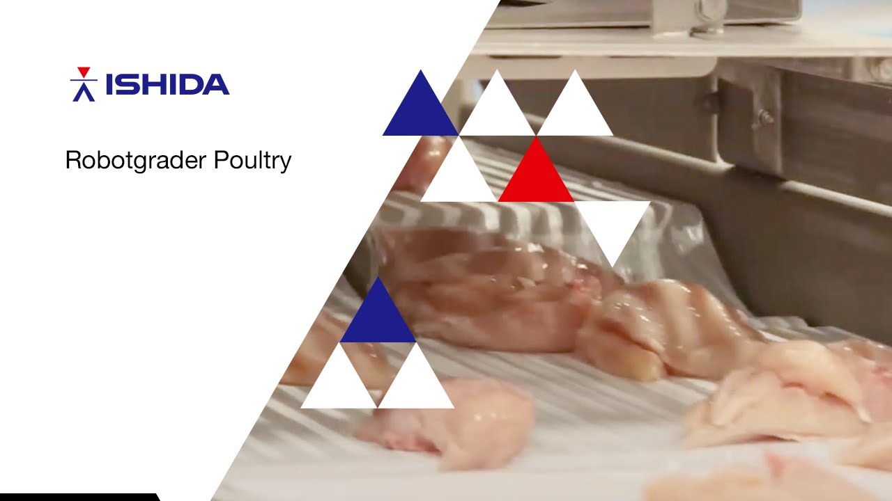 Ishida Europe - Robotgrader and traysealer handling chicken fillets (Poland)