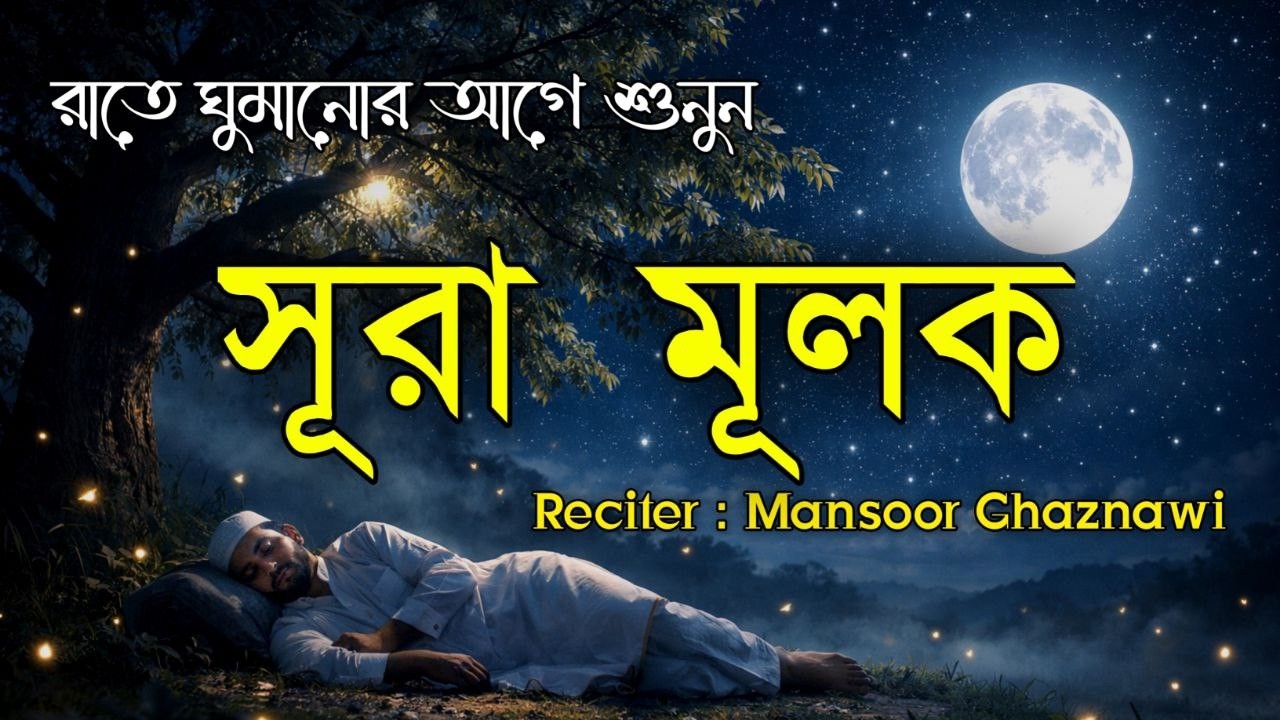 ঘুমানোর আগে শুনুন সূরা আল মুলক | কবরের আজাব থেকে রক্ষাকারী সূরা | Surah  Mulk by zain abu kausaer