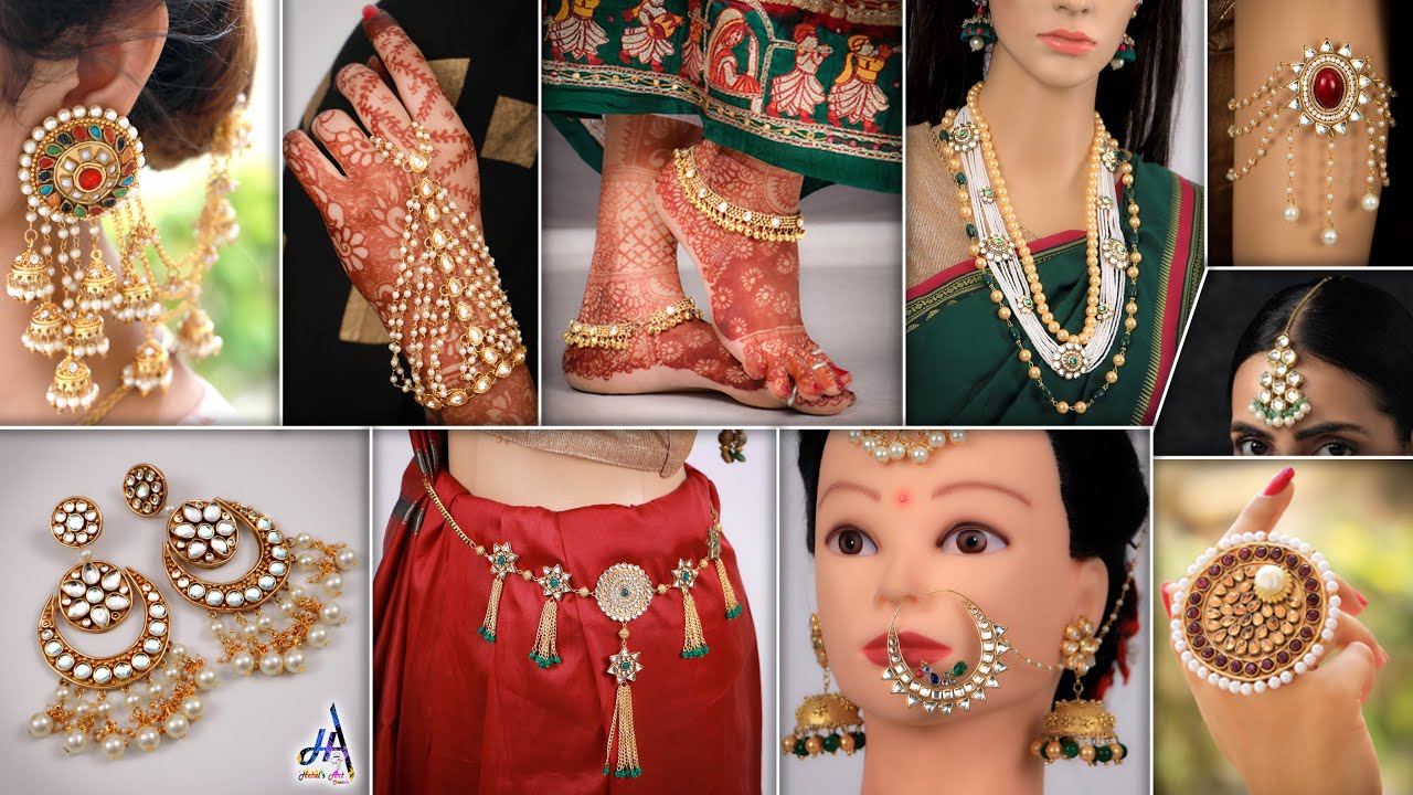 Best Luxury!!.. DIY Jewelry Set For Party Wear Outfits &  Wedding Wear || Earrings, Necklace Etc