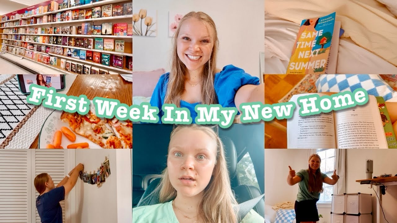 First Week In A New Place! 🏠 ~vlog~ // organizing, exploring & reading