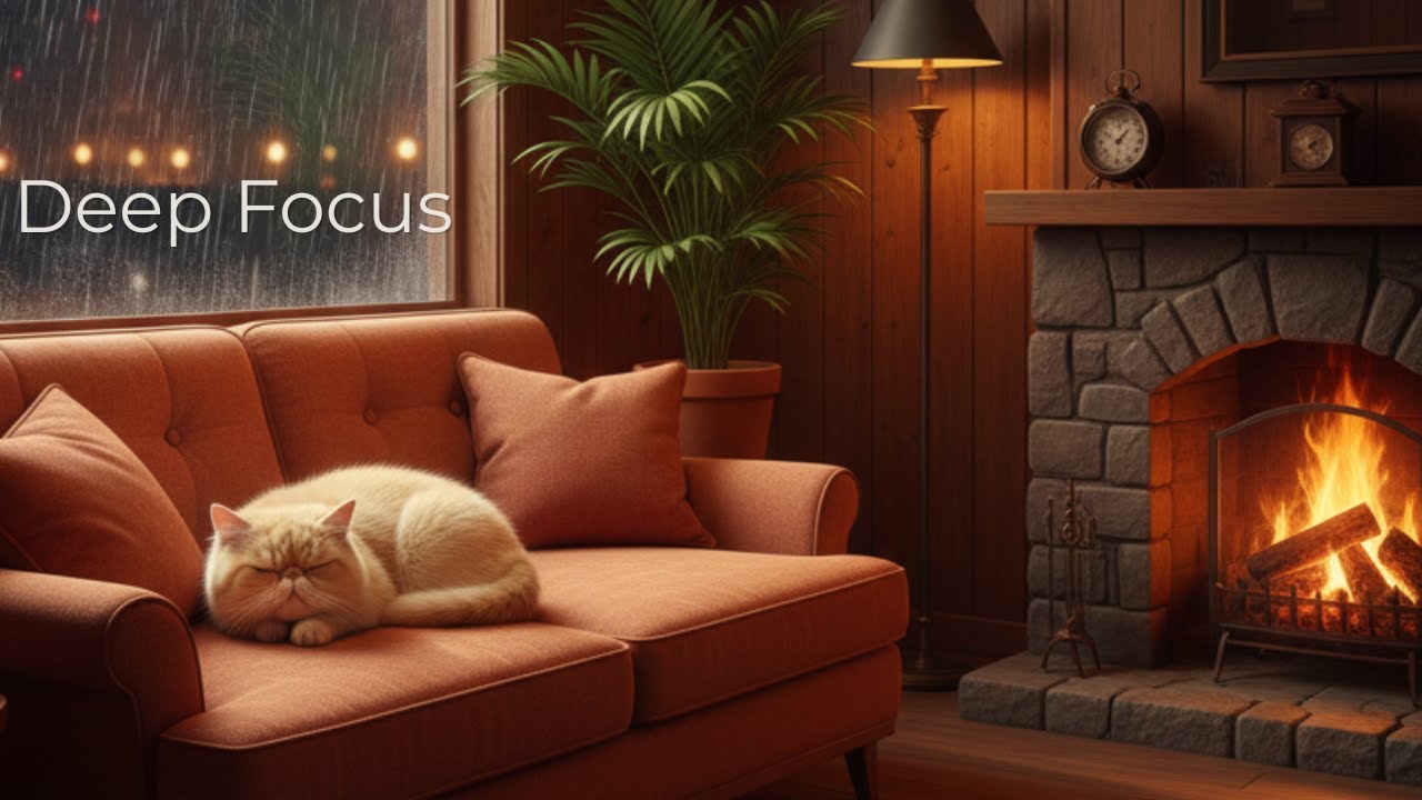 Rainy Cafe Deep Focus ☔️🎹85 Minutes of Minimal Piano Jazz for Work & Study
