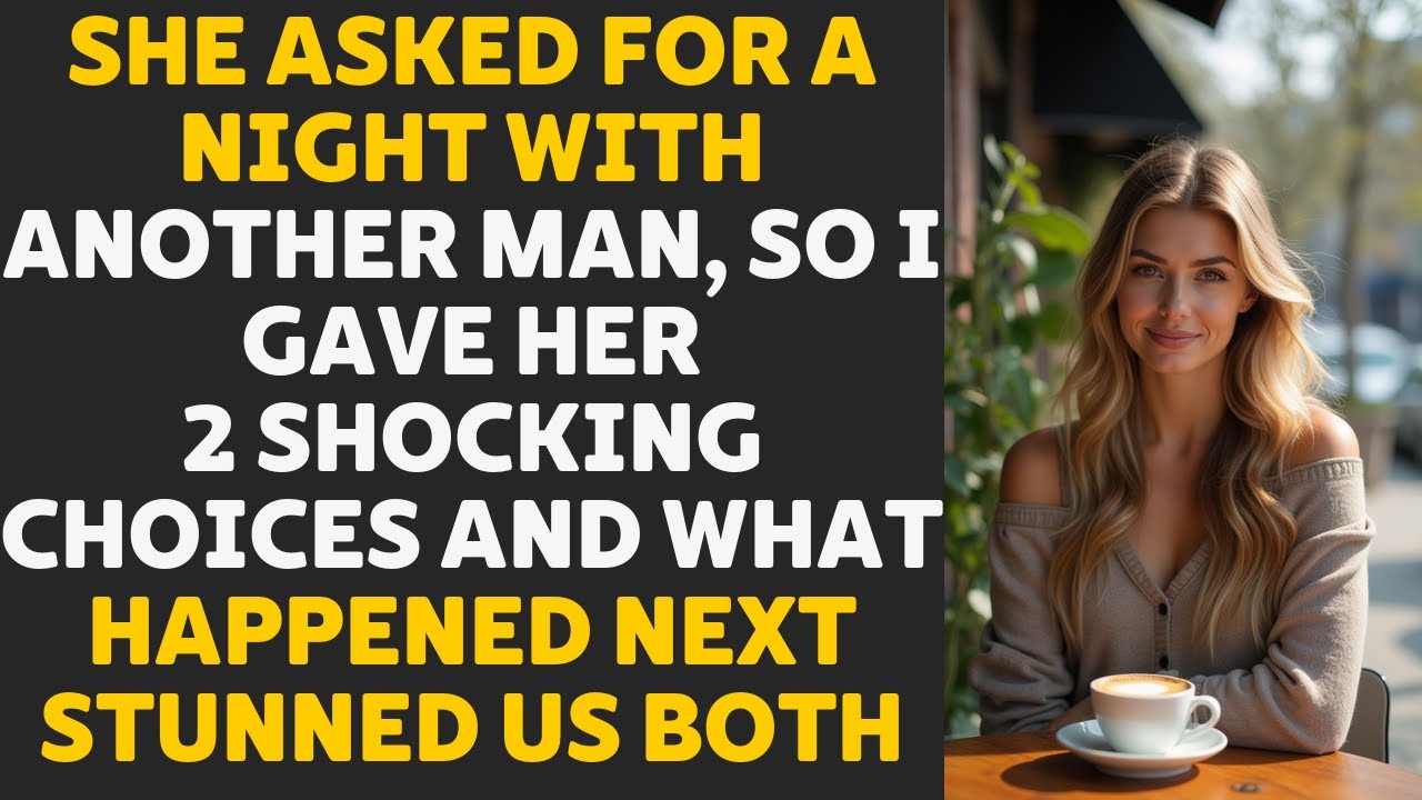 She asked for one night with another man, but my two shocking choices changed everything forever
