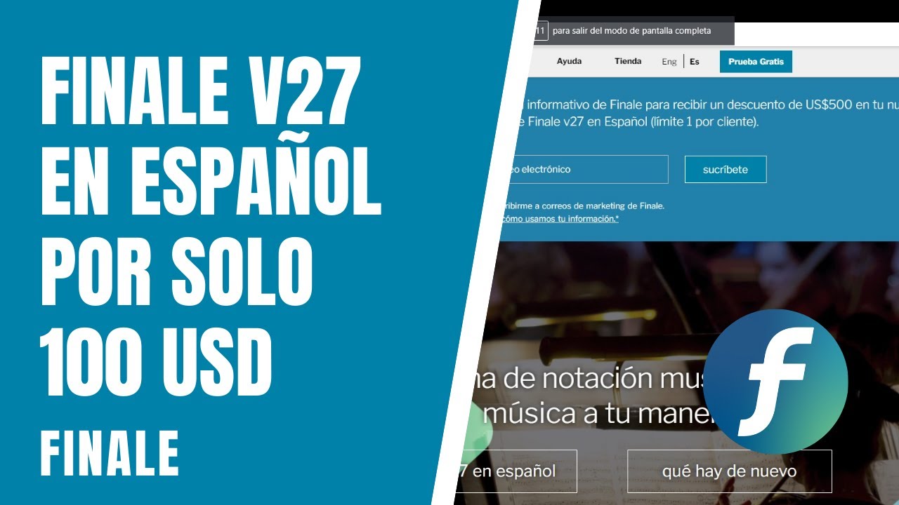 Finale 27 en Español por solo 100 USD