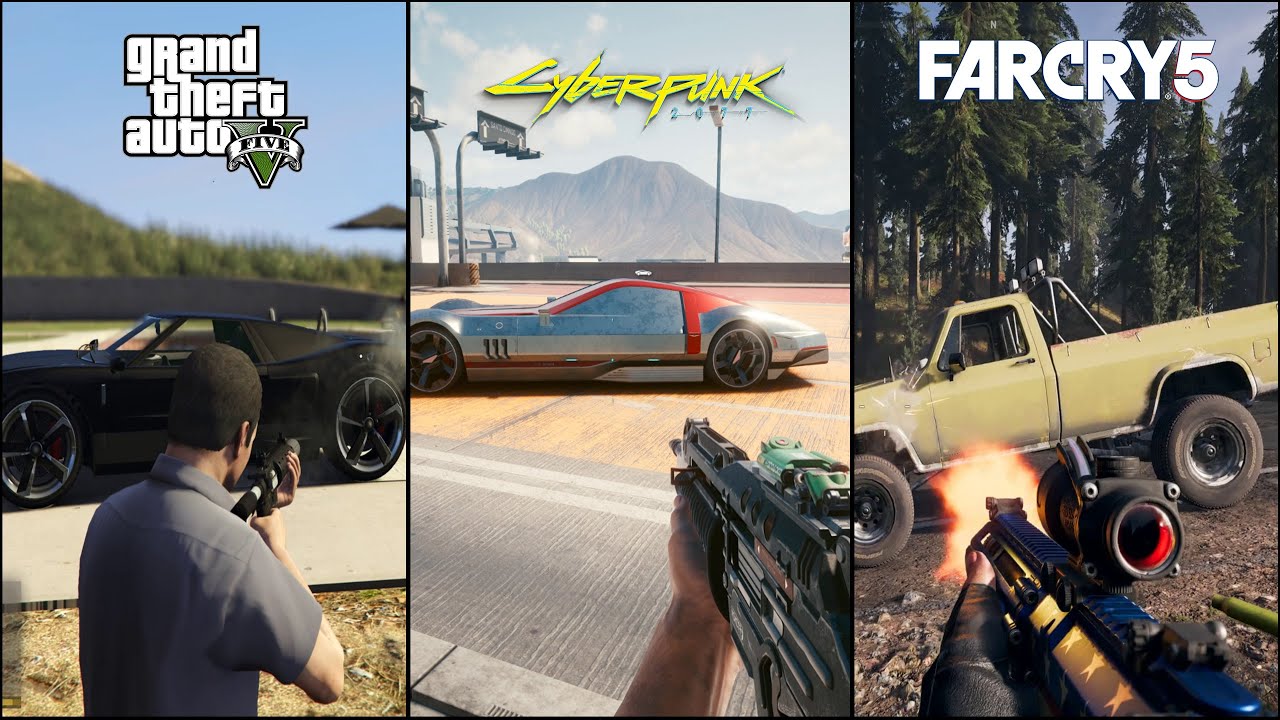 Vehicle Explosions Physics in 9 different games