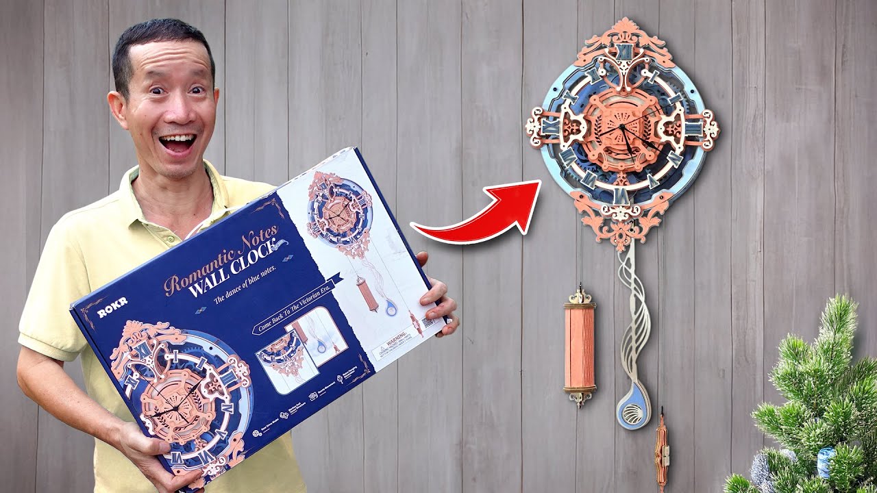 Multi functional ROKR romantic note wall clock | Full tutorial