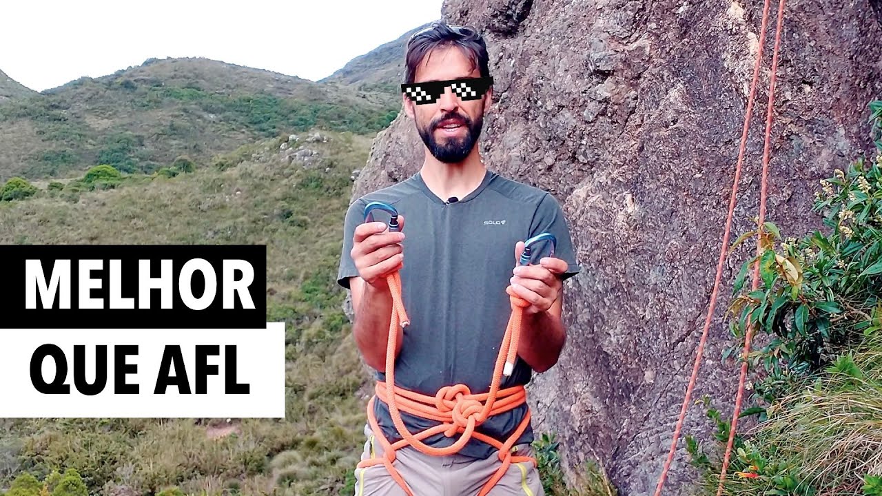 Cadeirinha de corda com belay loop e solteira fácil de fazer