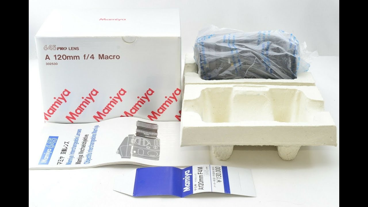 Recommended film camera collection MAMIYA MACRO A 120mm f/4 MF Lens For 645 Pro TL Japan