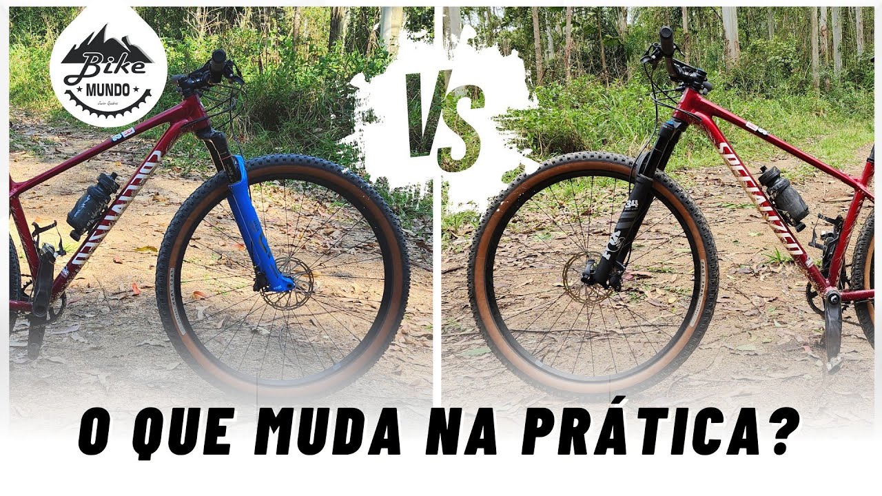 Suspensão de 100mm VS 120mm Na PRÁTICA! Melhora ou Piora a Bike? | BIKE MUNDO