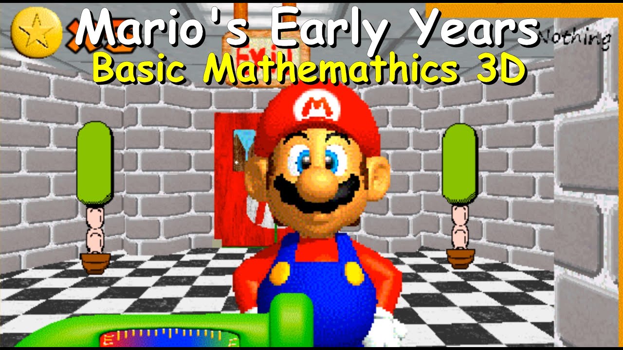 Mario's Early Years: Basic Mathemathics 3D (один из лучших модов Baldi)