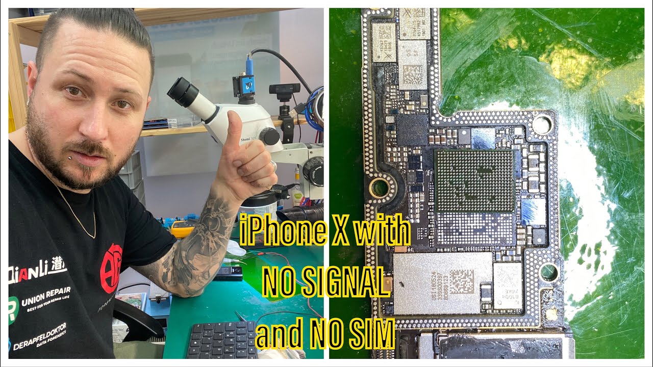 ADVANCED REPAIRS - iPHONE X NO SIGNAL - NO IMEI - NO SIM - AFTER HARD DROP - BASEBAND CPU